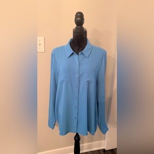 Light Blue Button-Up Blouse

#79